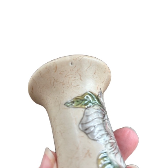 Elegant Ceramic Taper Candle Holders‎ Candlestick Holders Floral Painted - Picture 9 of 10